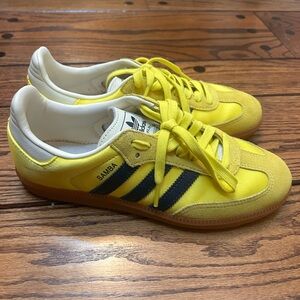Adidas Samba Yellow and Black Men's Sneakers